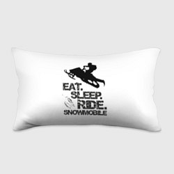 Подушка-антистресс EAT SLEEP RIDE SNOWMOBILE, цвет: 3D-принт