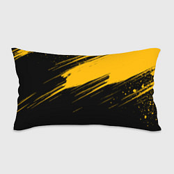 Подушка-антистресс Black and yellow grunge, цвет: 3D-принт