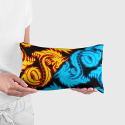 Подушка-антистресс НЕОНОВЫЕ ДРАКОНЫ NEON DRAGONS, цвет: 3D-принт — фото 2
