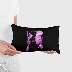 Подушка-антистресс Шинобу Кочо силуэт Клинок рассекающего демона, цвет: 3D-принт — фото 2