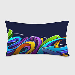 Подушка-антистресс Цветное граффити, цвет: 3D-принт