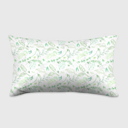 Подушка-антистресс Хаос из зелёных веток и листьев, цвет: 3D-принт
