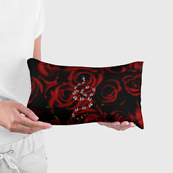 Подушка-антистресс Змея в Цветах Розы Snake Rose, цвет: 3D-принт — фото 2