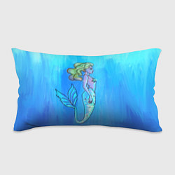Подушка-антистресс Русалка с блестящим хвостом под водой, цвет: 3D-принт