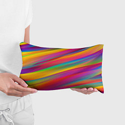 Подушка-антистресс Красочный летний паттерн Цветные полосы, цвет: 3D-принт — фото 2