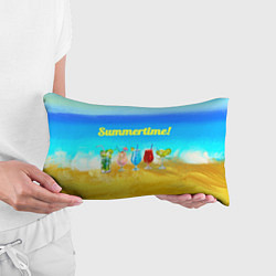 Подушка-антистресс Коктейли на фоне пляжа, цвет: 3D-принт — фото 2