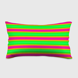 Подушка-антистресс Зелено-малиновые мягкие размытые полосы, цвет: 3D-принт