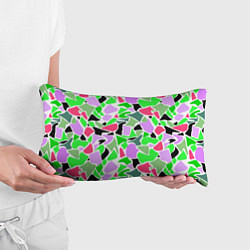 Подушка-антистресс Abstract pattern green pink spots, цвет: 3D-принт — фото 2