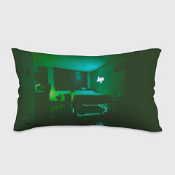 Подушка-антистресс Неоновая спальня - Зелёный, цвет: 3D-принт