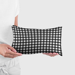 Подушка-антистресс Black and white trendy checkered pattern, цвет: 3D-принт — фото 2