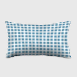 Подушка-антистресс Бело-голубой клетчатый узор, цвет: 3D-принт