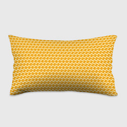 Подушка-антистресс Желтые зиг-заги, цвет: 3D-принт