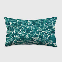 Подушка-антистресс Абстрактные волны в воде - Тёмно-зелёный, цвет: 3D-принт