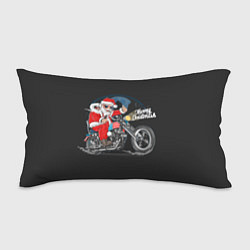 Подушка-антистресс Santa on a bike, цвет: 3D-принт