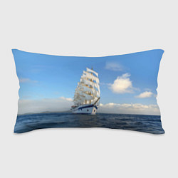 Подушка-антистресс Парусник идёт на полных парусах, цвет: 3D-принт