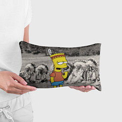 Подушка-антистресс Барт Симпсон - начинающий индеец, цвет: 3D-принт — фото 2