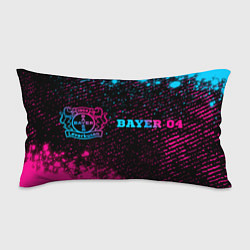 Подушка-антистресс Bayer 04 - neon gradient: надпись и символ, цвет: 3D-принт