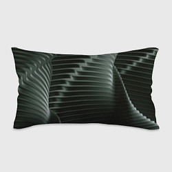 Подушка-антистресс Наноброня - чёрные волнообразные пластины, цвет: 3D-принт