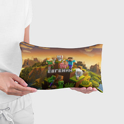 Подушка-антистресс Евгений Minecraft, цвет: 3D-принт — фото 2