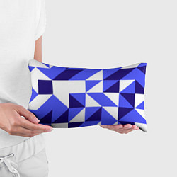 Подушка-антистресс Абстрактный сине-белый паттерн, цвет: 3D-принт — фото 2