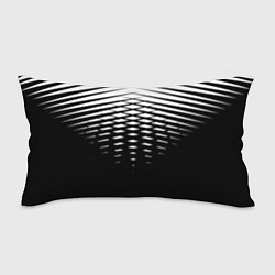 Подушка-антистресс Черно-белая симметричная сетка из треугольников, цвет: 3D-принт