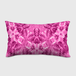 Подушка-антистресс Яркий малиново-розовый геометрический узор, цвет: 3D-принт