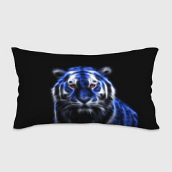 Подушка-антистресс Синий неоновый тигр, цвет: 3D-принт