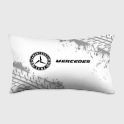 Подушка-антистресс Mercedes speed на светлом фоне со следами шин: над, цвет: 3D-принт