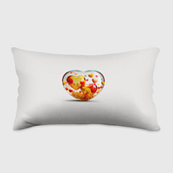 Подушка-антистресс Влюблённые сердца - сувенир, цвет: 3D-принт