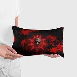 Подушка-антистресс Slipknot red satan star, цвет: 3D-принт — фото 2
