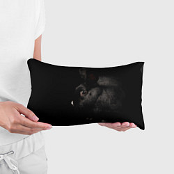 Подушка-антистресс Чёрный большой кролик, цвет: 3D-принт — фото 2