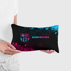 Подушка-антистресс Barcelona - neon gradient: надпись и символ, цвет: 3D-принт — фото 2