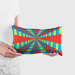 Подушка-антистресс Разноцветный туннель - оптическая иллюзия, цвет: 3D-принт — фото 2