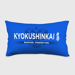 Подушка-антистресс Киокушинкай карате - на синем фоне, цвет: 3D-принт