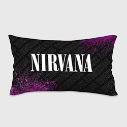 Подушка-антистресс Nirvana rock legends: надпись и символ, цвет: 3D-принт