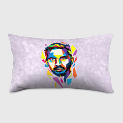 Подушка-антистресс Портрет Тома Харди в геометрическом стиле, цвет: 3D-принт