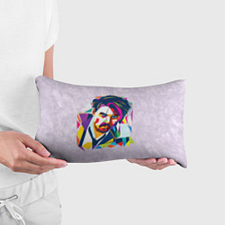 Подушка-антистресс Геометрический портрет Джонни Деппа, цвет: 3D-принт — фото 2