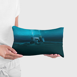 Подушка-антистресс Аквалангист-тракторист на дне океана, цвет: 3D-принт — фото 2
