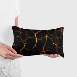 Подушка-антистресс Оранжевые трещины, цвет: 3D-принт — фото 2