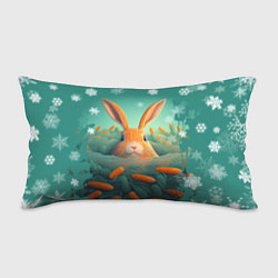 Подушка-антистресс Кролик в море моркови, цвет: 3D-принт
