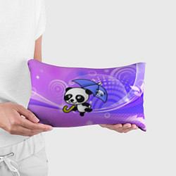 Подушка-антистресс Панда с зонтиком бежит в гости, цвет: 3D-принт — фото 2
