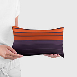 Подушка-антистресс Полосатый фиолетово-оранжевый узор, цвет: 3D-принт — фото 2