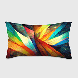 Подушка-антистресс Радужная абстракция со звездами, цвет: 3D-принт