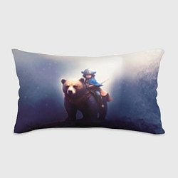 Подушка-антистресс Медвежий наездник, цвет: 3D-принт