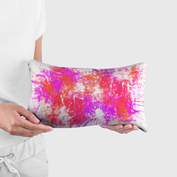 Подушка-антистресс Разбрызганная красная краска - светлый фон, цвет: 3D-принт — фото 2