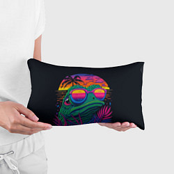 Подушка-антистресс Лягушонок Пепе на неоновом отдыхе, цвет: 3D-принт — фото 2
