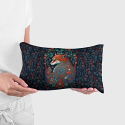 Подушка-антистресс Рыжая лиса с орнаментом, цвет: 3D-принт — фото 2