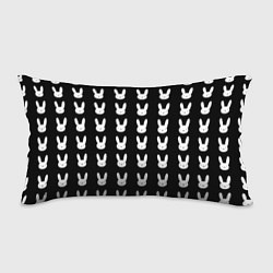 Подушка-антистресс Bunny pattern black, цвет: 3D-принт