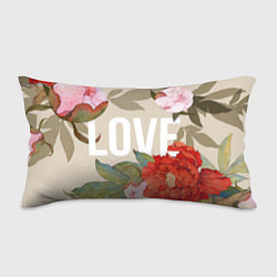 Подушка-антистресс Love Любовь и цветы, цвет: 3D-принт
