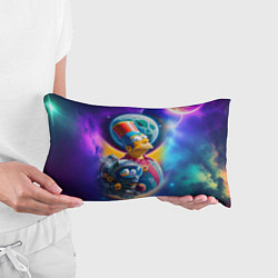 Подушка-антистресс Гомер Симпсон с сыном в космосе - нейросеть, цвет: 3D-принт — фото 2